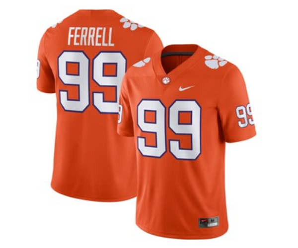 Memphis Tigers #99 Clelin Ferrell Orange Game NCAA Jersey